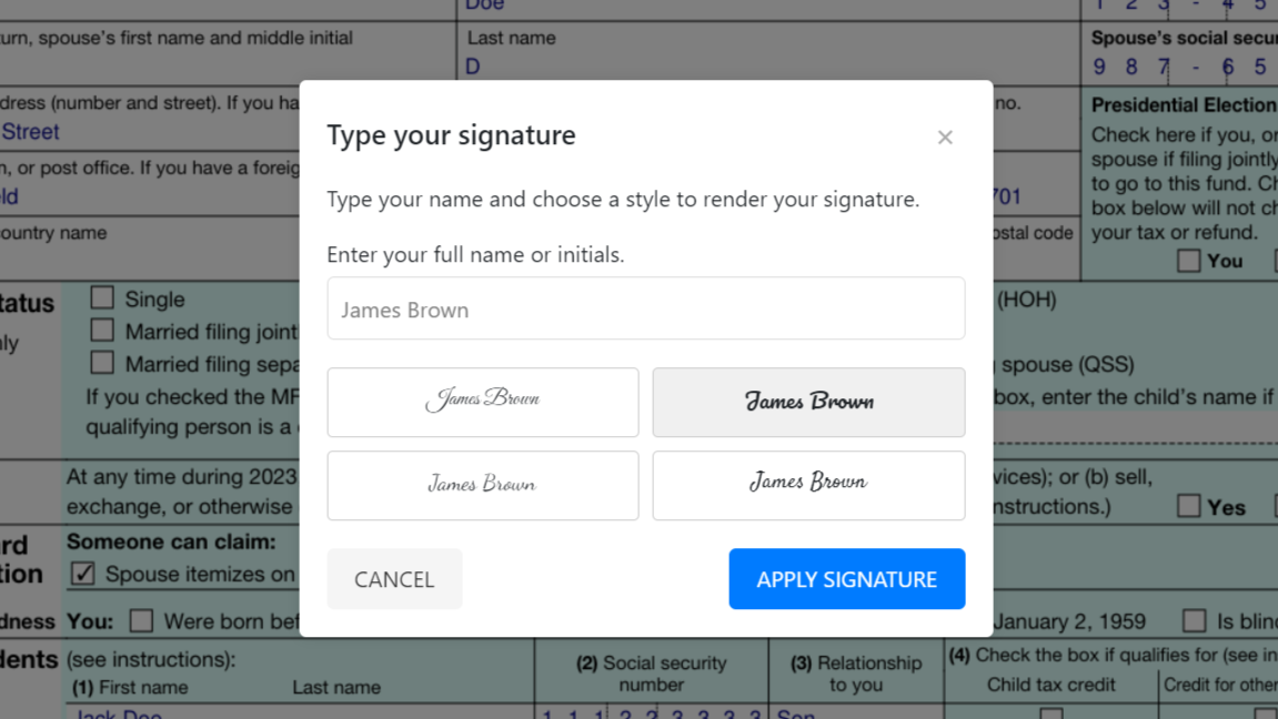 Instafill.ai Sign Process