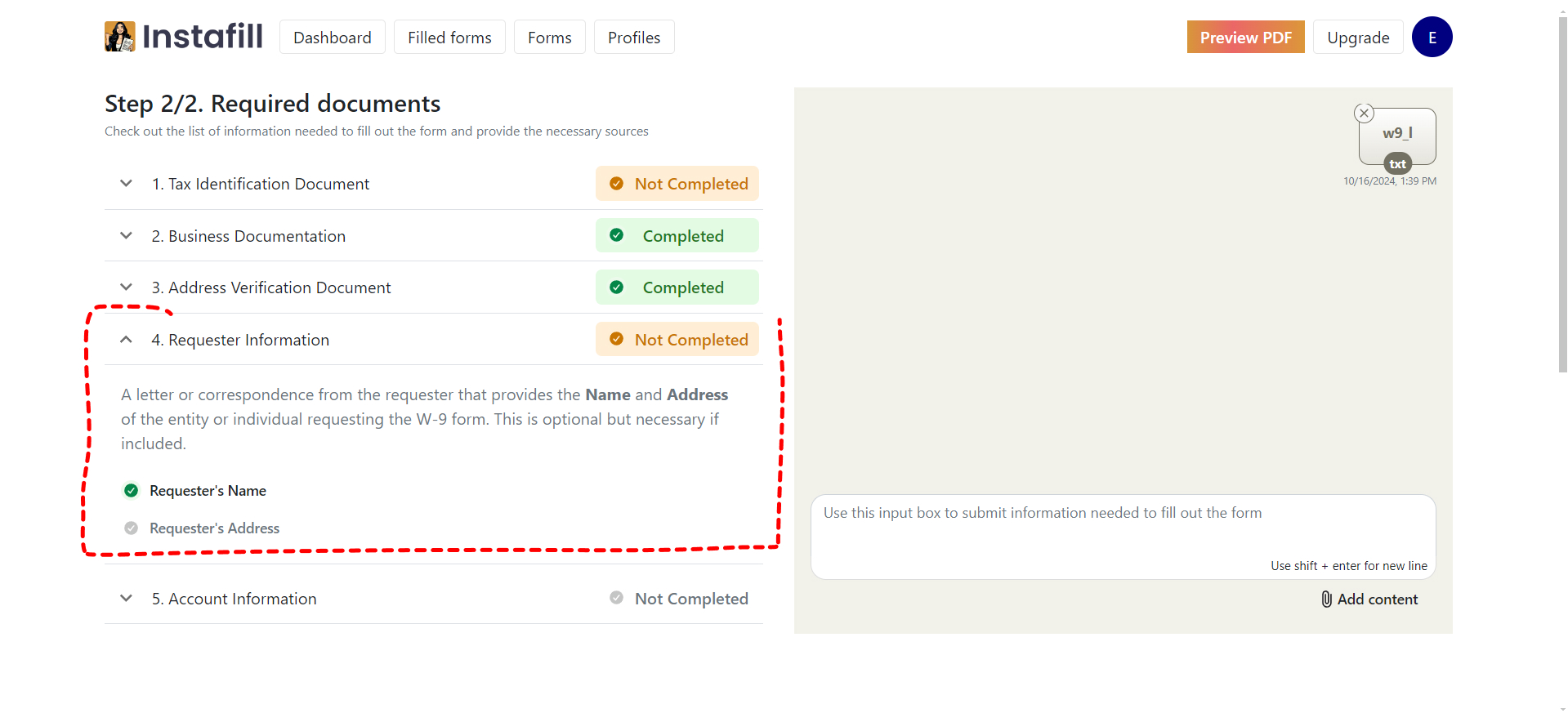 Instant analysis and instructions